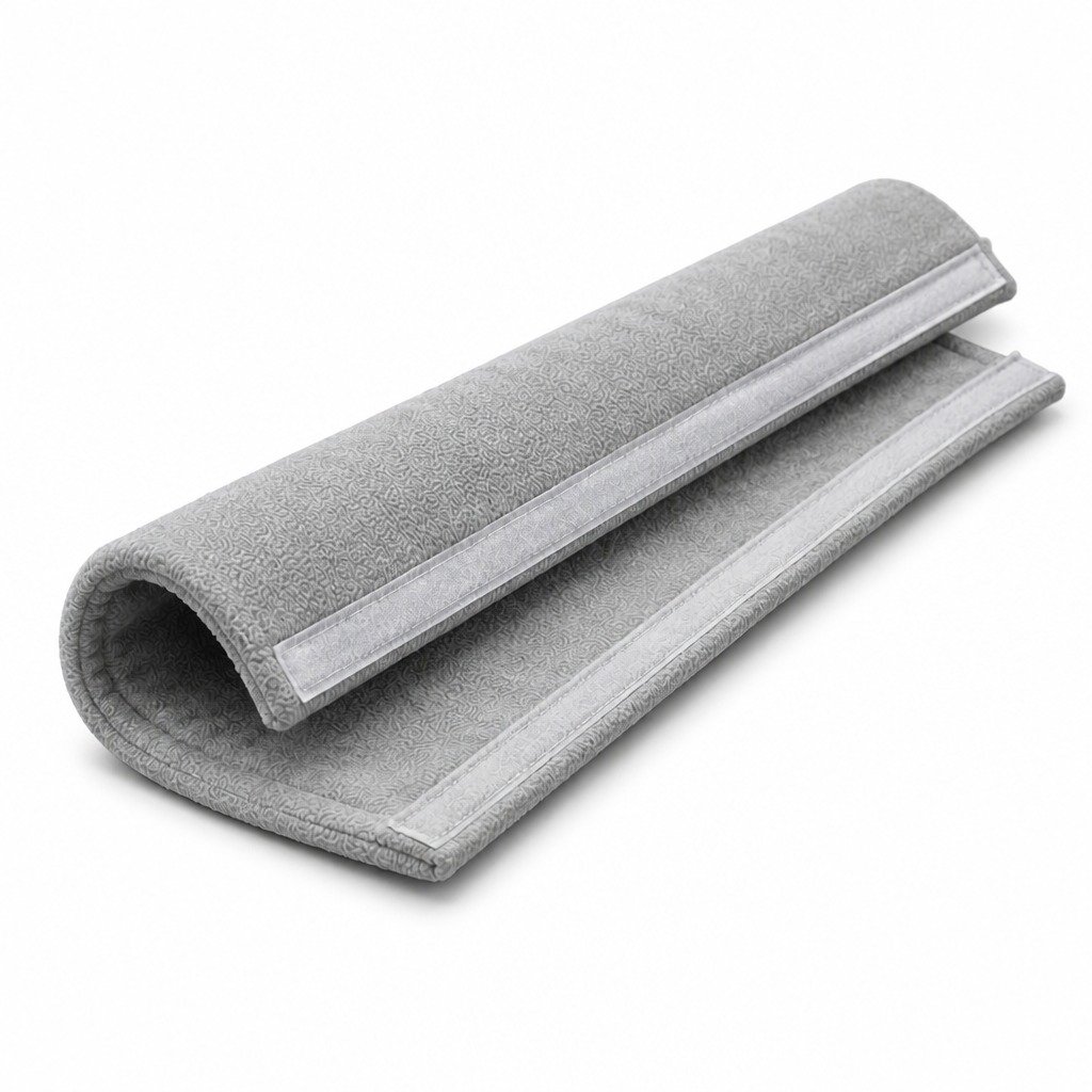 Burgundy 10 ft Colour-Matched Fleece Hose Cover on a plain white background