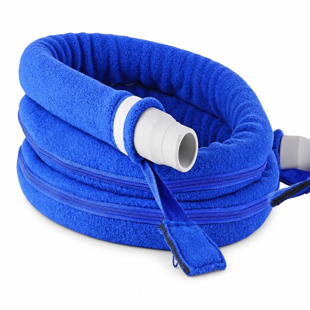 10 ft Heated-Tubing Fleece Hose Cover on a plain white background