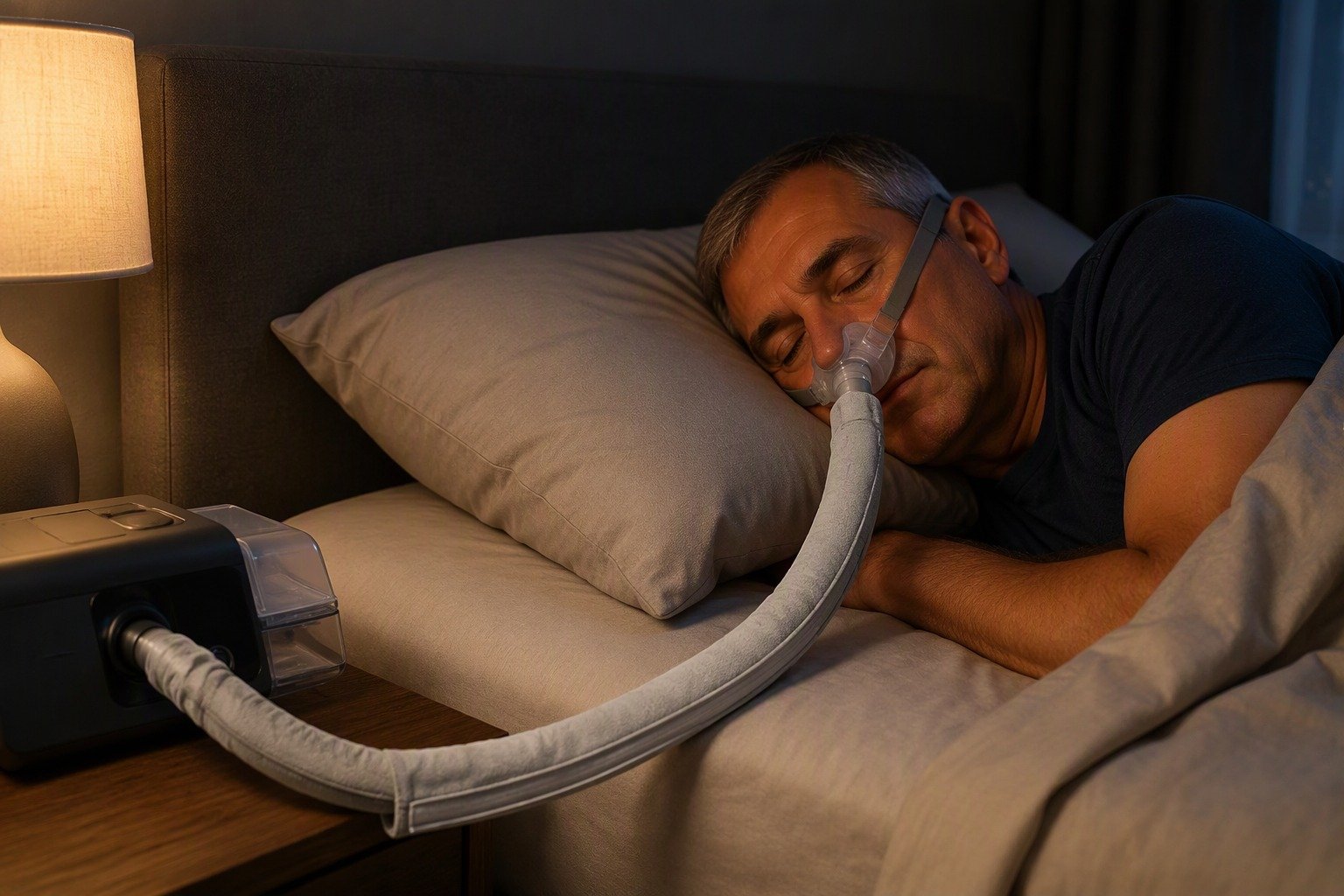 10 ft Fleece Hose Cover in overnight use at home