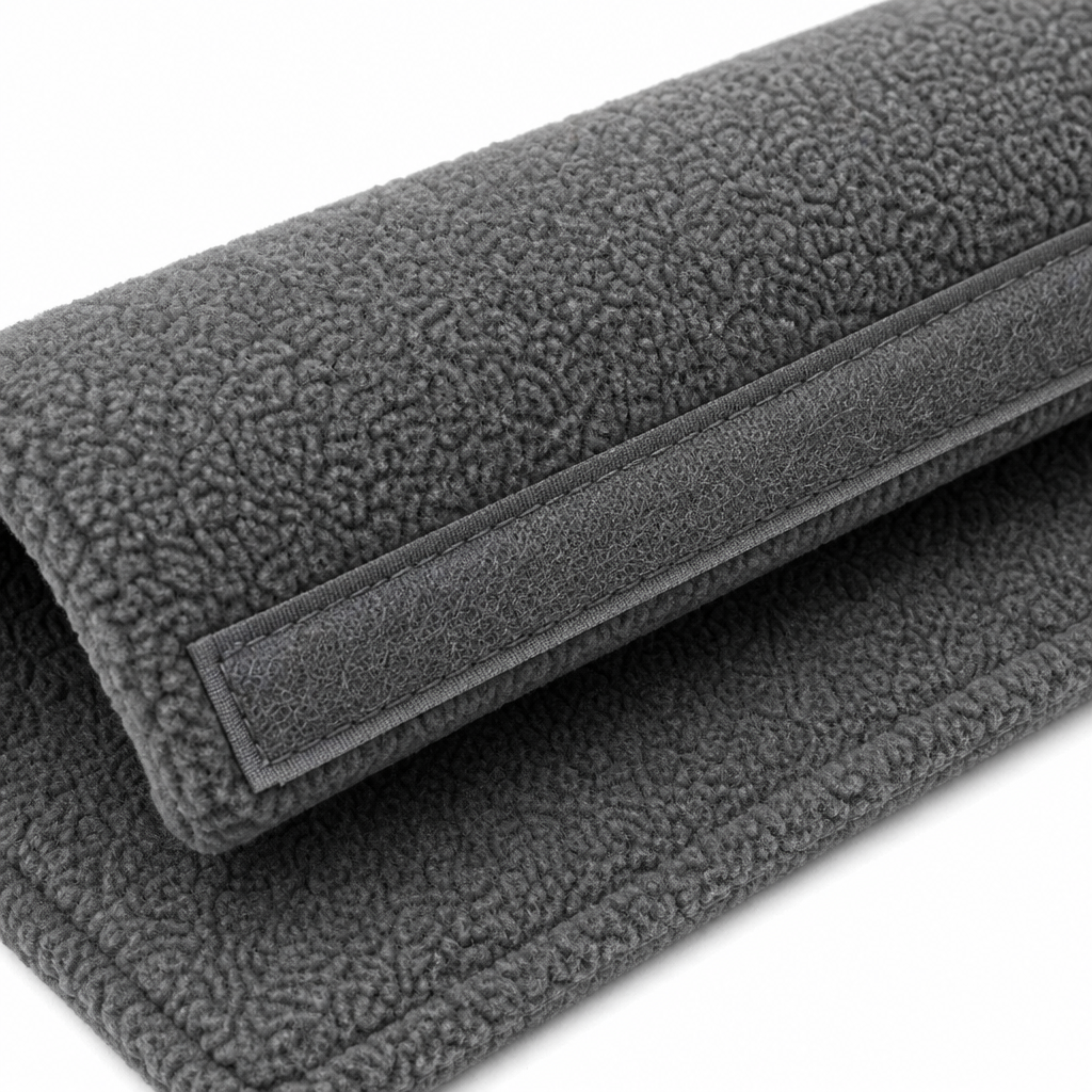 Charcoal 4 ft Colour-Matched Fleece Hose Cover on a plain white background