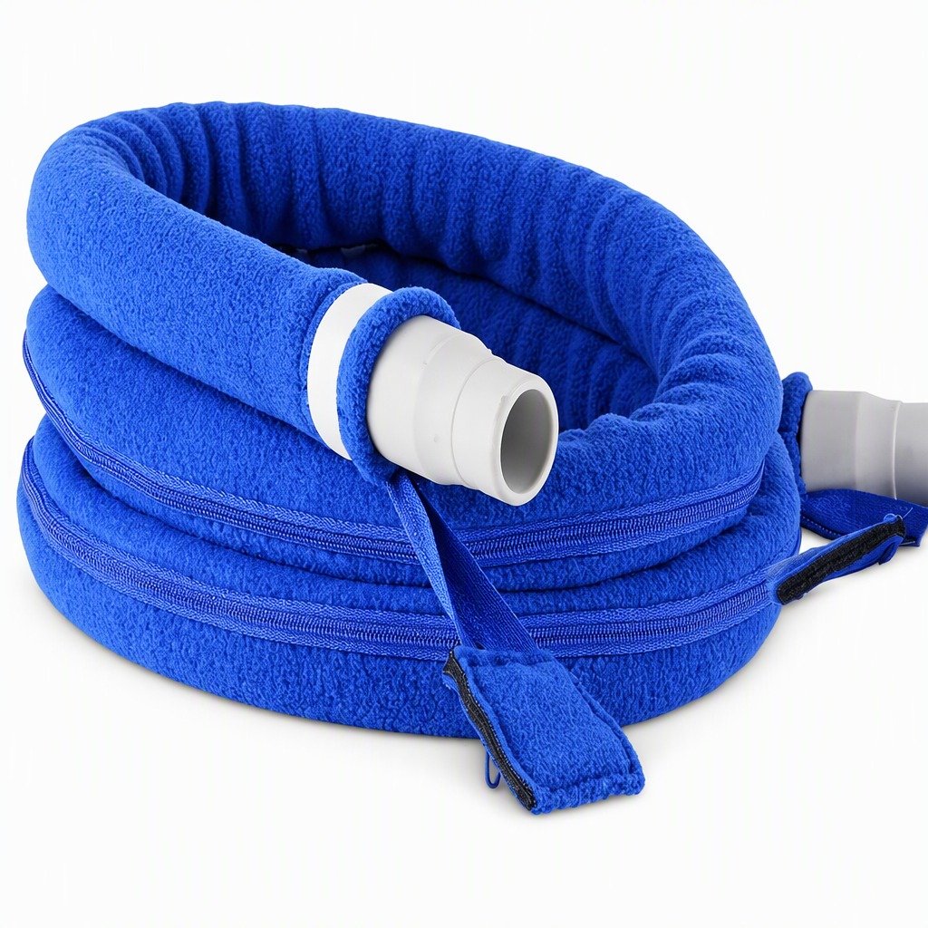 4 ft Heated-Tubing Fleece Hose Cover on a plain white background