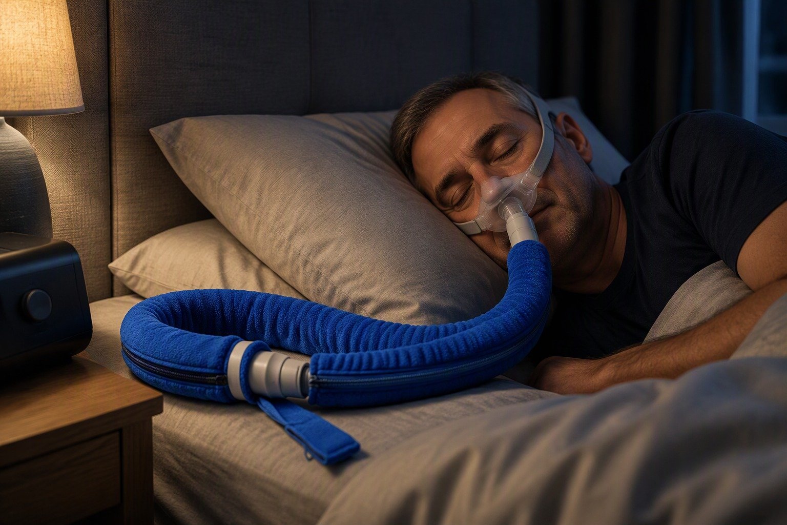 4 ft Retail-Packed Fleece Hose Cover in overnight use at home