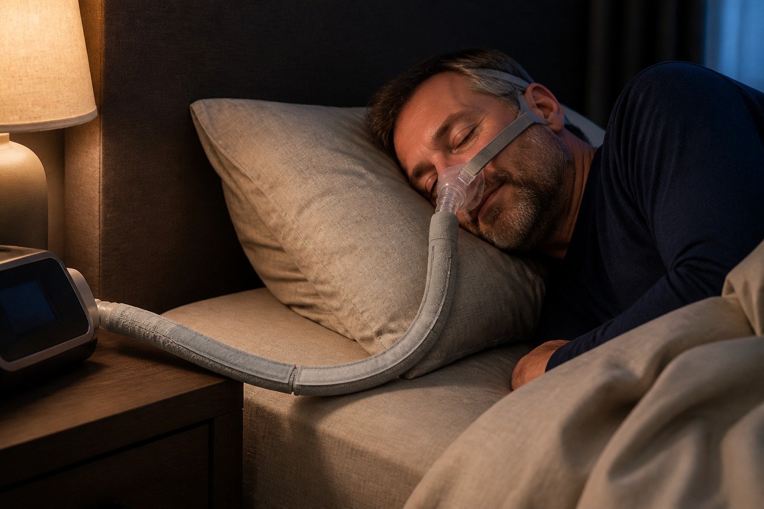 6 ft Fleece Hose Cover in overnight use at home