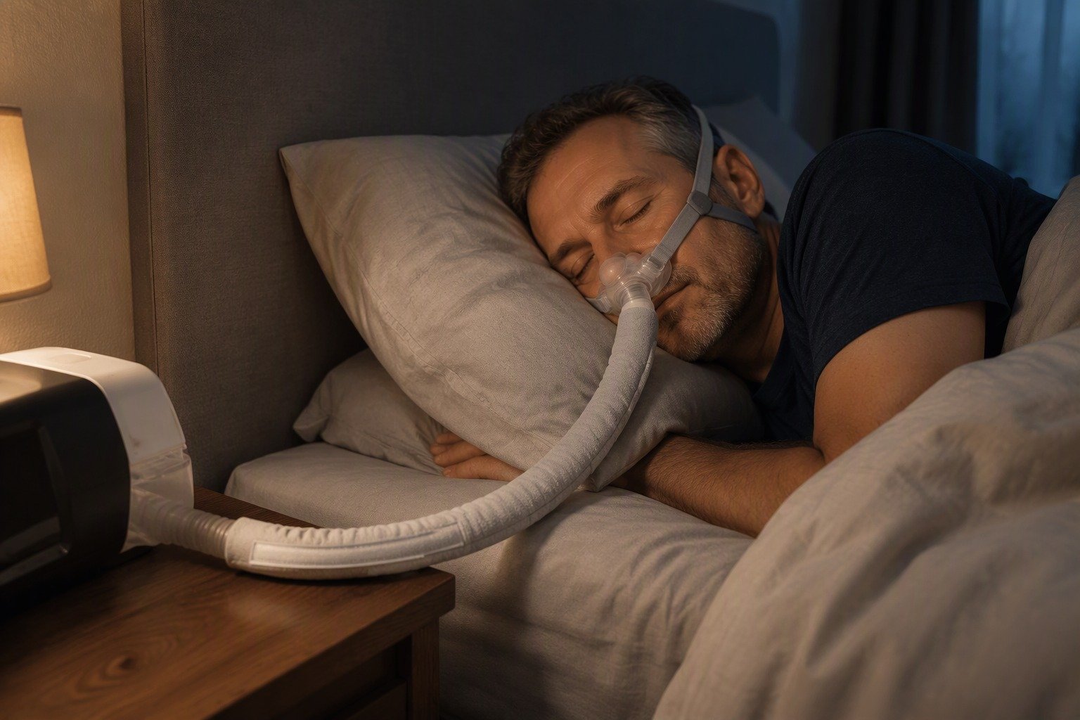 6 ft Cat-Proof Heavy Fleece Hose Cover in overnight use at home