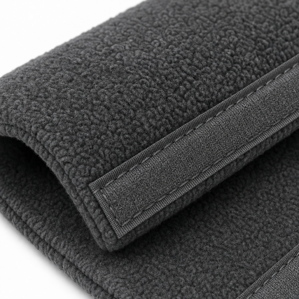 Charcoal 6 ft Colour-Matched Fleece Hose Cover on a plain white background