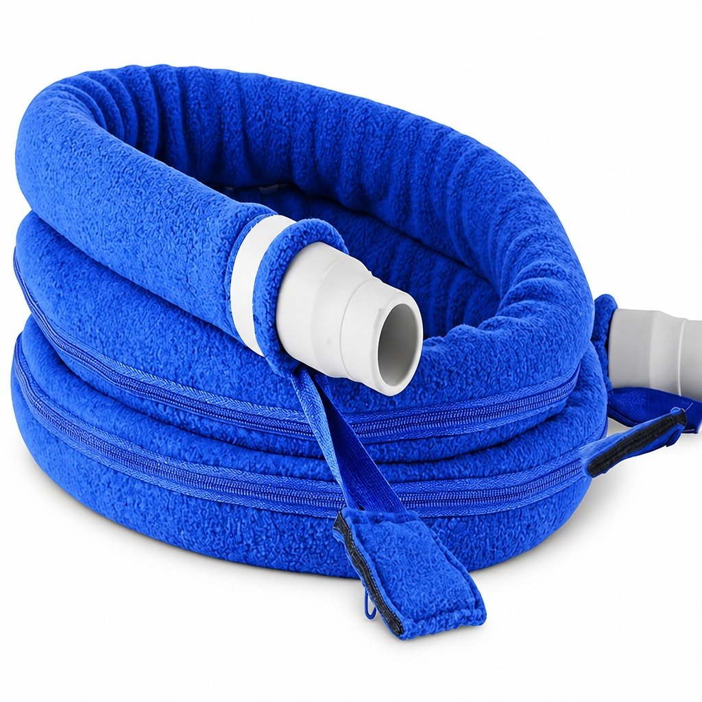 6 ft Heated-Tubing Fleece Hose Cover on a plain white background