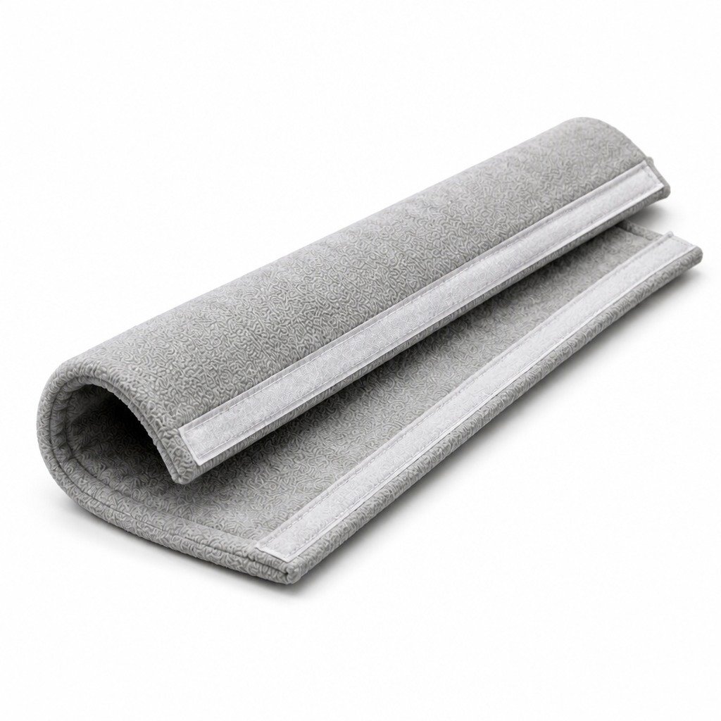 Burgundy 8 ft Colour-Matched Fleece Hose Cover on a plain white background
