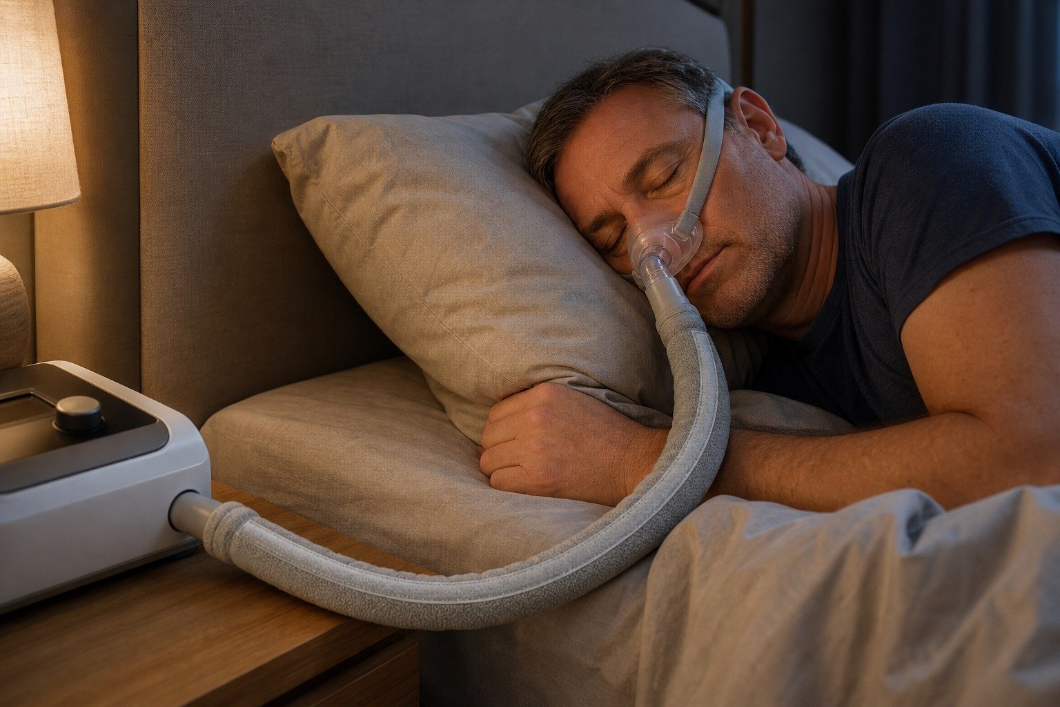 8 ft Cat-Proof Heavy Fleece Hose Cover in overnight use at home