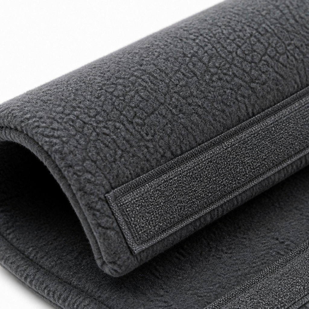Charcoal 8 ft Colour-Matched Fleece Hose Cover on a plain white background