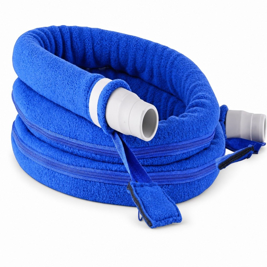 8 ft Double-Sided Fleece Hose Cover on a plain white background
