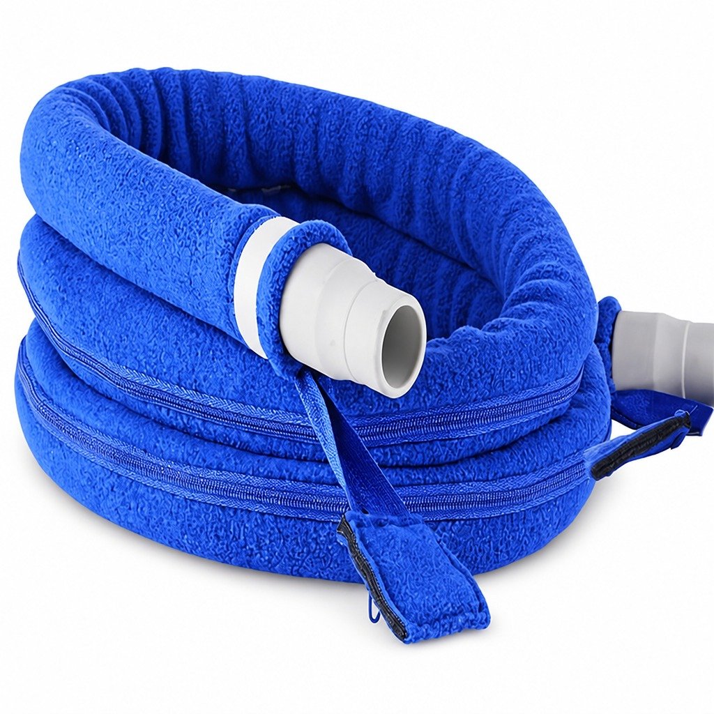 8 ft Double-Sided Retail-Packed Fleece Hose Cover on a plain white background