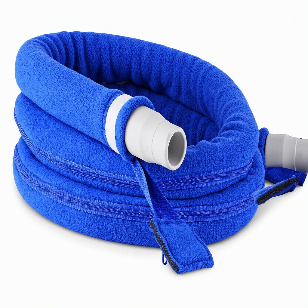 Sand 8 ft Colour-Matched Fleece Hose Cover on a plain white background