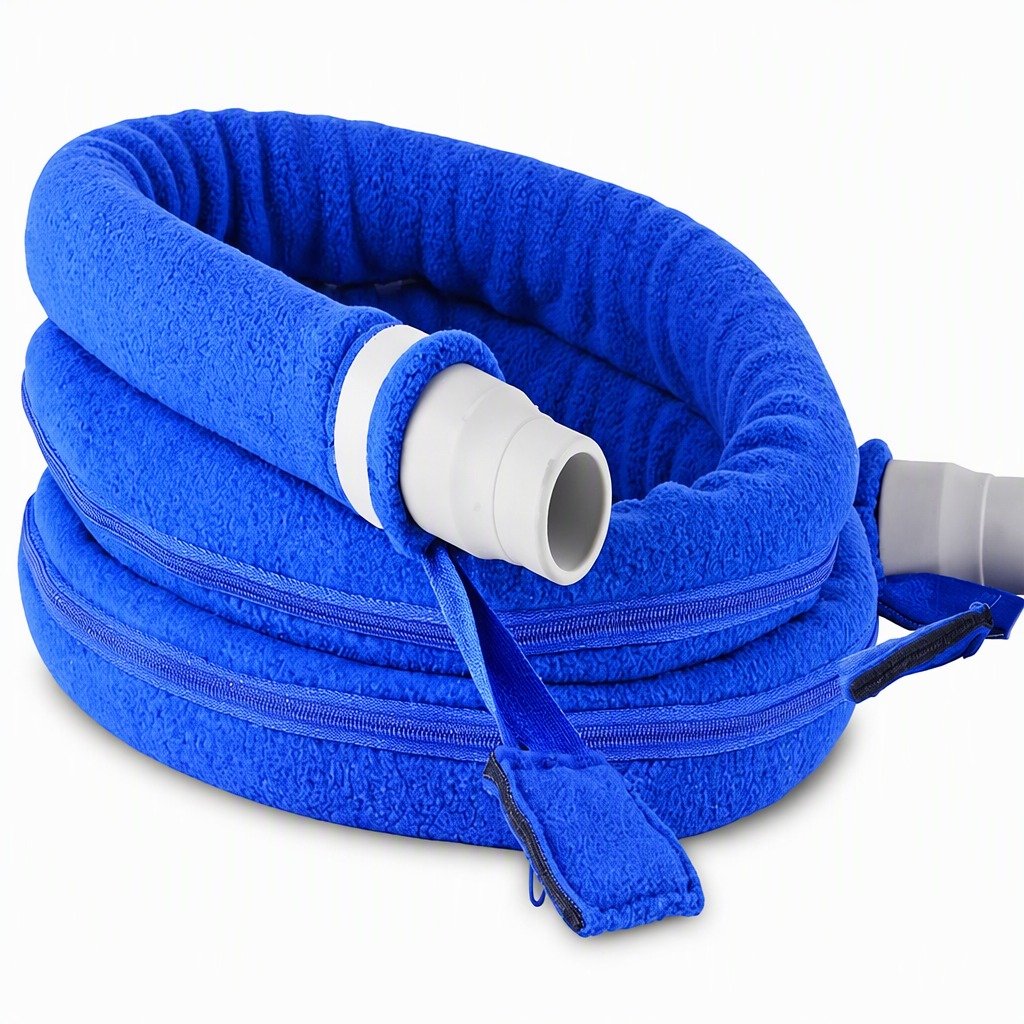 10 In Mask-End Hook and Loop Tube Sleeve on a plain white background