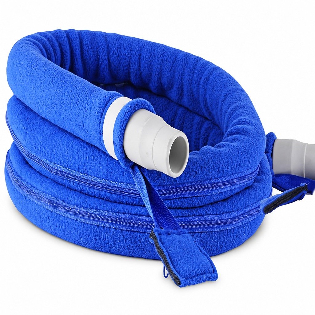 12 In Mask-End Hook and Loop Tube Sleeve on a plain white background