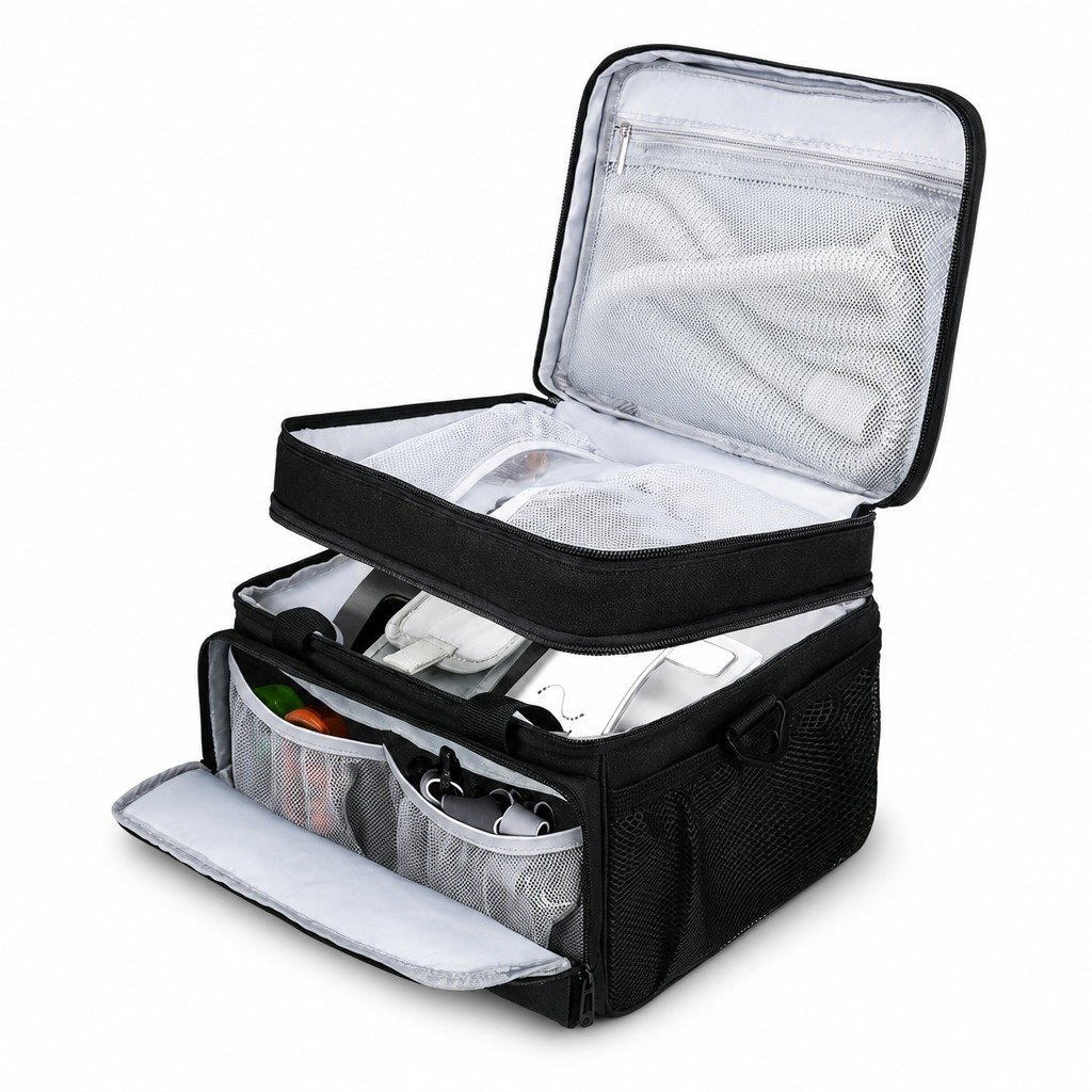 Mesh Mask Storage Bag on a plain white background