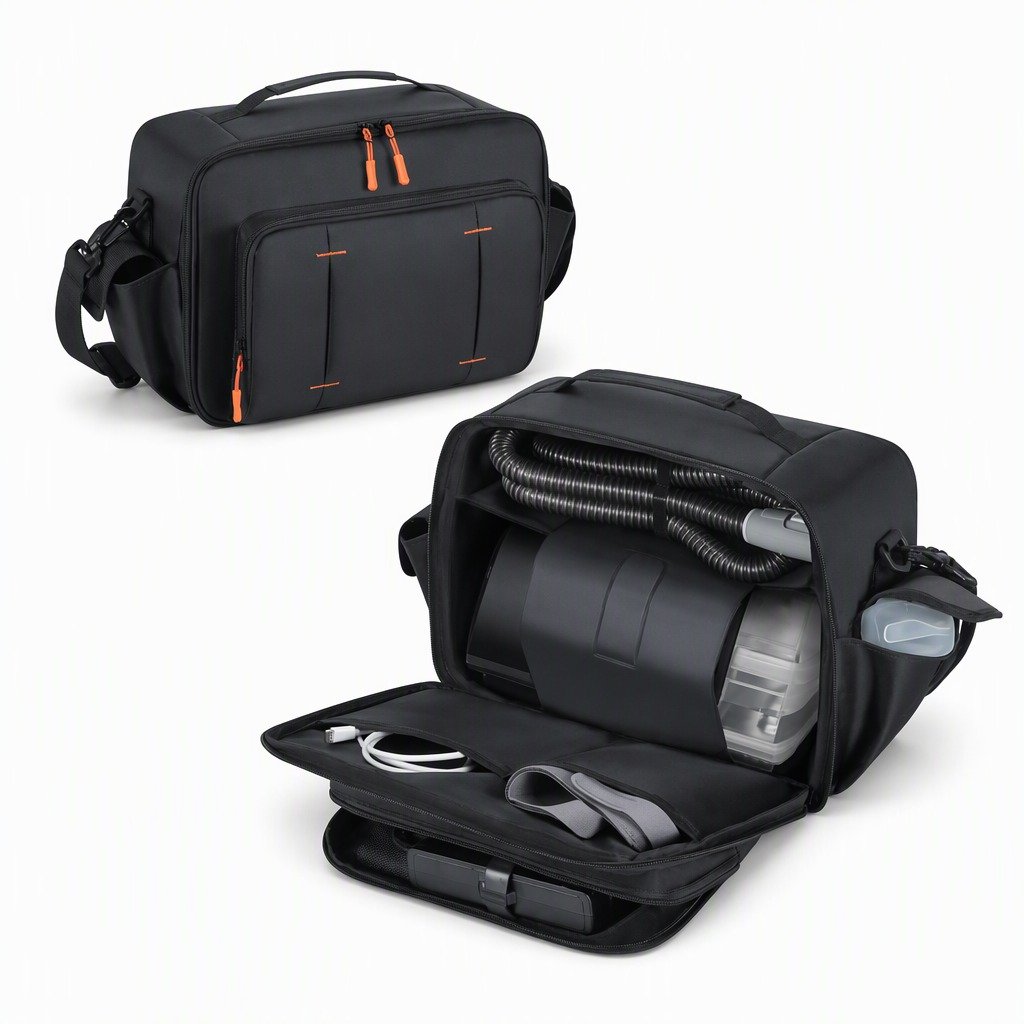 Rolling CPAP Travel Bag on a plain white background