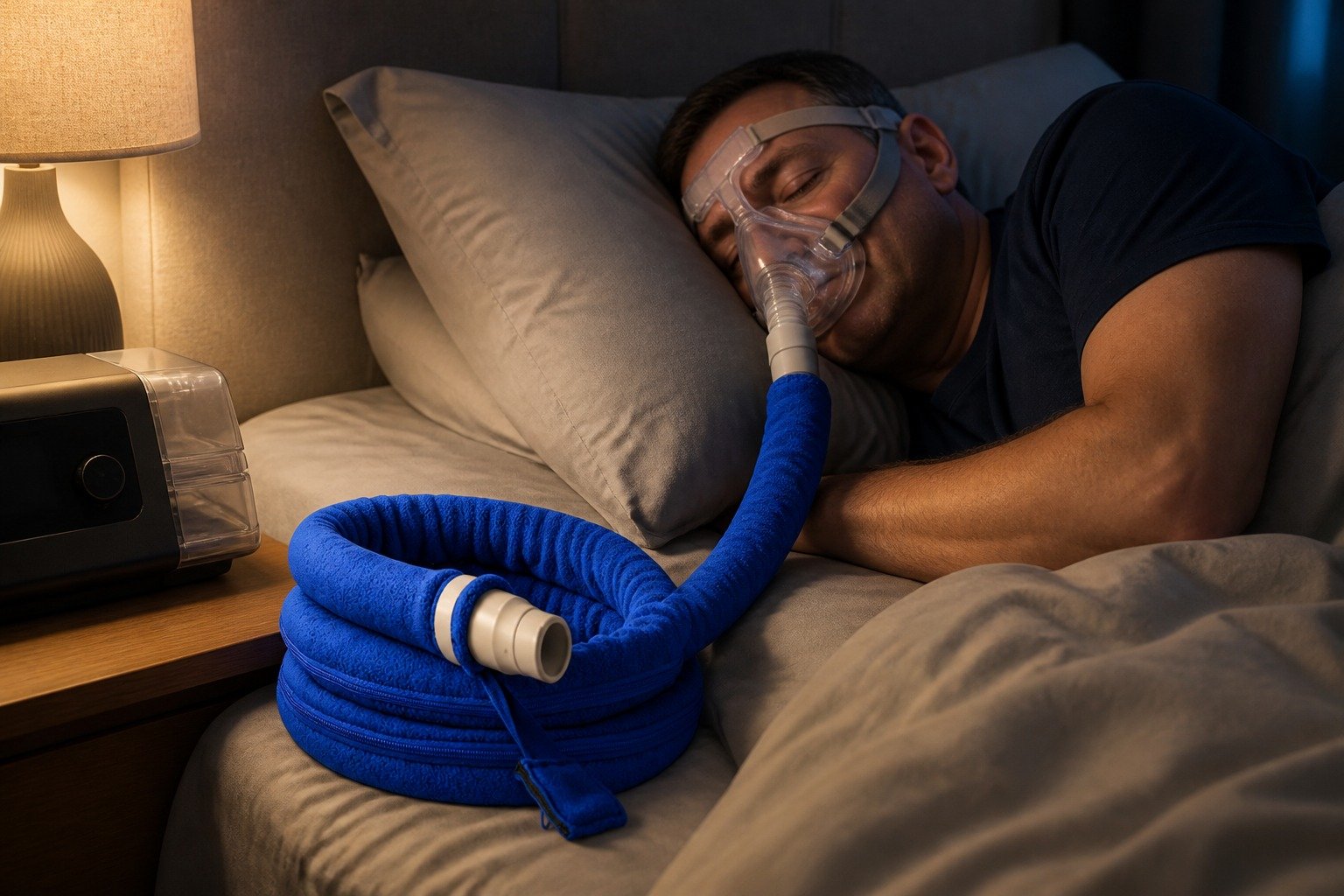 Swivel Tube Adapter in overnight use at home