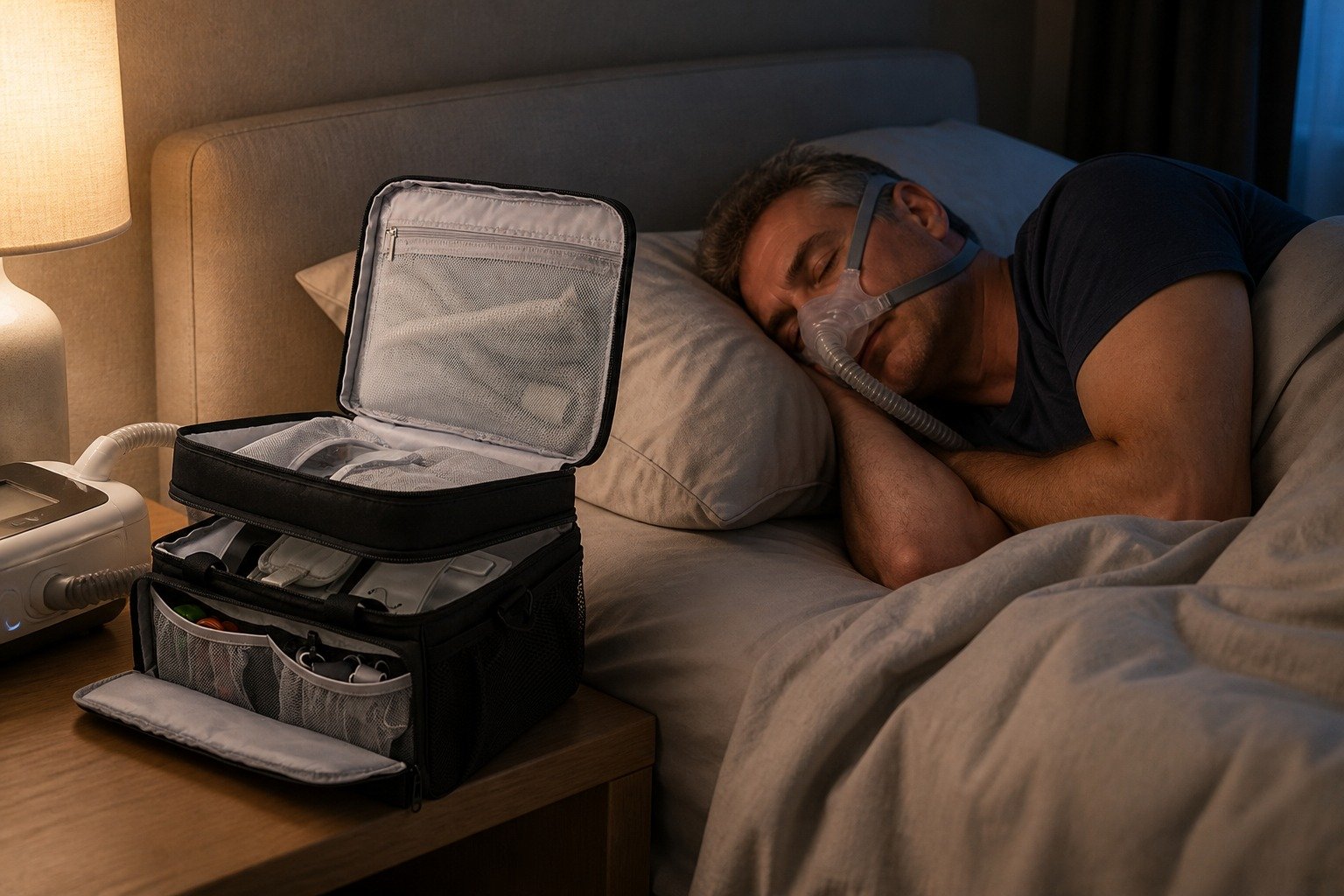 Travel Tube Strap in overnight use at home