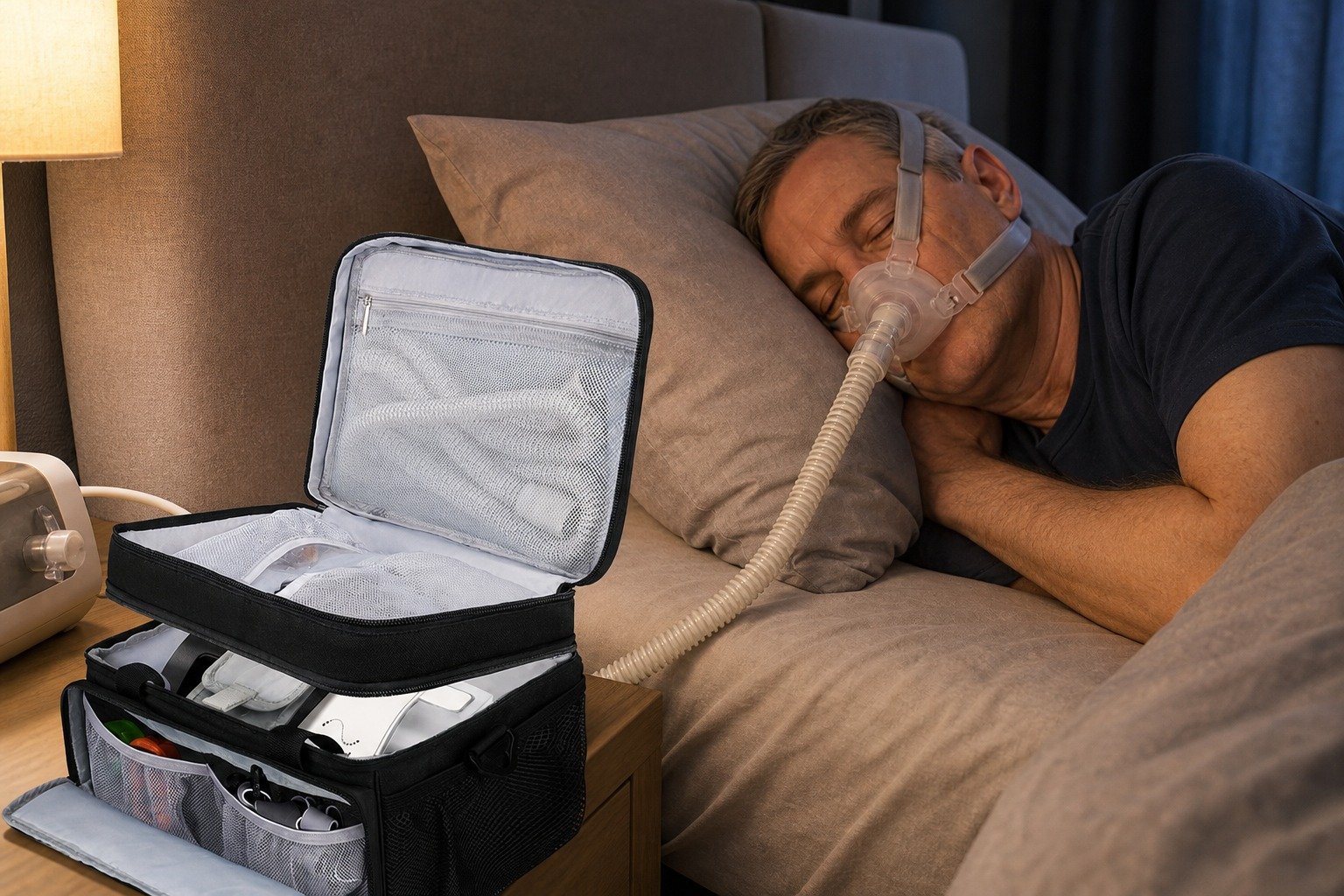 Tube Hanger in overnight use at home