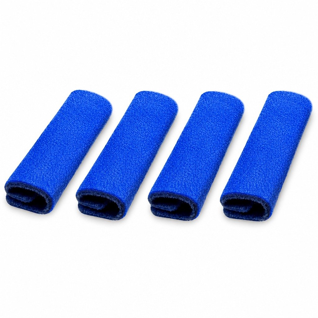 Universal Fleece Headgear Strap Covers on a plain white background