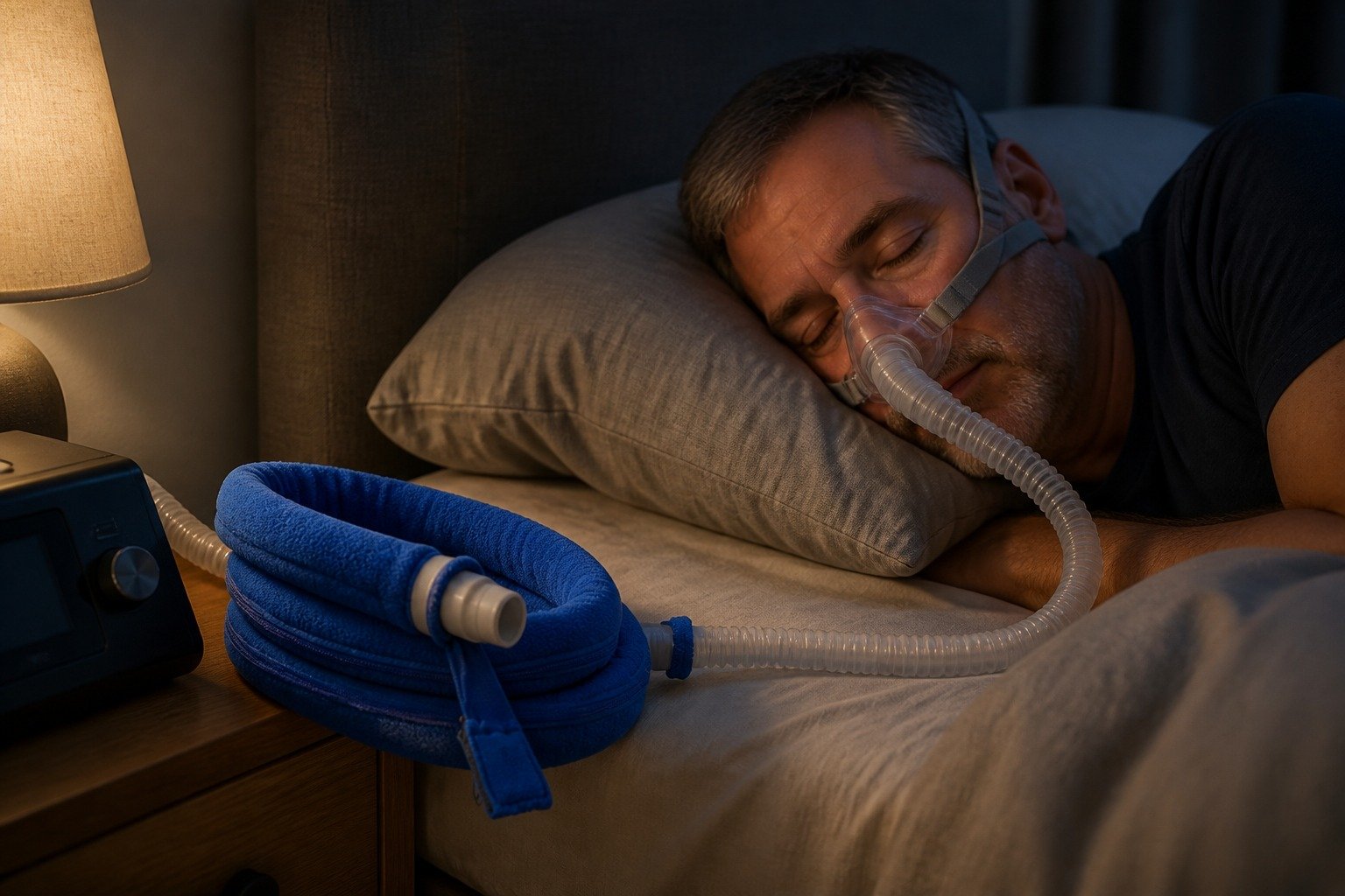 Universal Tube Adapter in overnight use at home