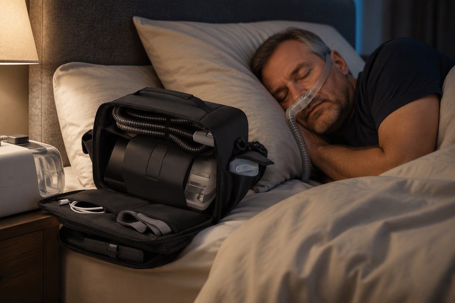 Wall-Mount Tube Holder in overnight use at home